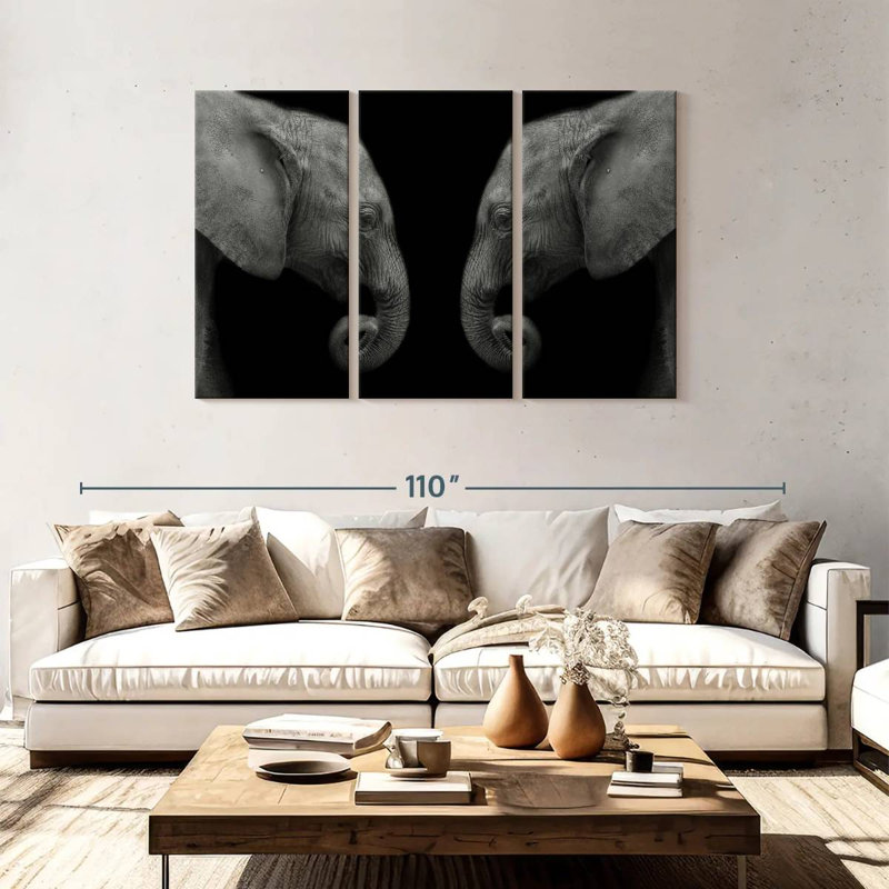 Elephant Sanctuary, 48" H x 74" W
