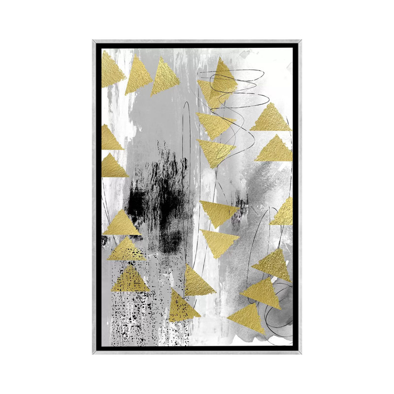 «Gray Matter» par Nikki Chu - impression, Encadrement argenté, H 40 po x l 26 po x P 1,5 po