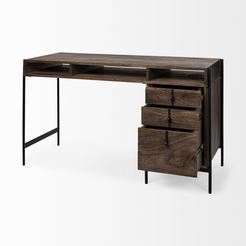 Bureau en bois massif Dey