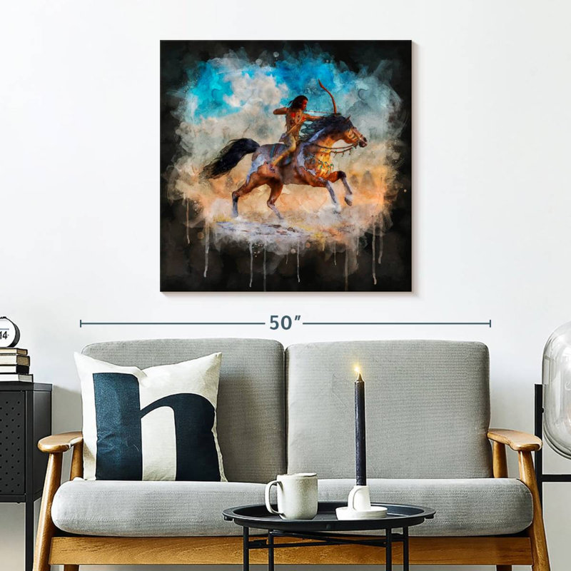Lelar, équitation indienne, H 30 po x l 30 po