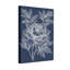 Plantes et fleurs pivoines sur toile bleu marine-201073029-201073028-201073034
