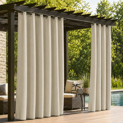 Rideaux occultants et imperméables 1 panneau pour patio / pergola / porche