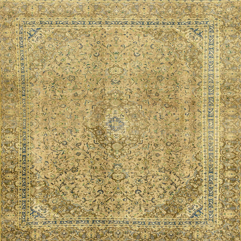 Tapis abstrait moderne 2852, Carré 6 pi