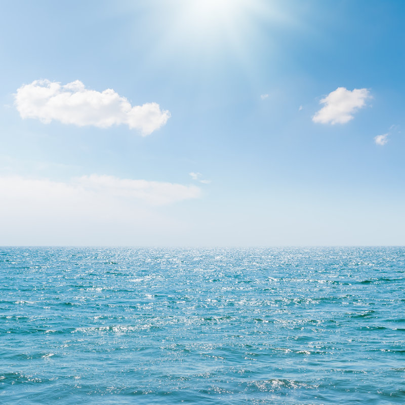 Sun Over Sea - Wrapped Canvas Print, 122cm H x 122cm W x 3.8cm D