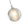 Zerkle 1-Light Chrome Single Pendant With A Clear Bubble Crystal Shade