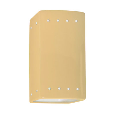 Ambiance - Small Rectangle w/ Perfs Wall Sconce - Open Top & Bottom (Outdoor)