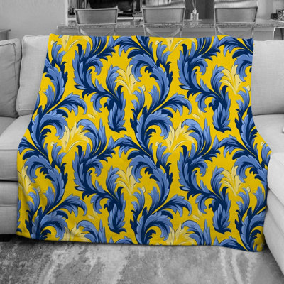 Machine Printed Throw Blanket