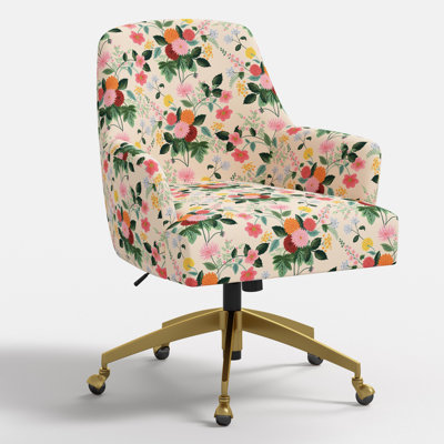 Chaise de bureau Cambridge multicolore Dahlia