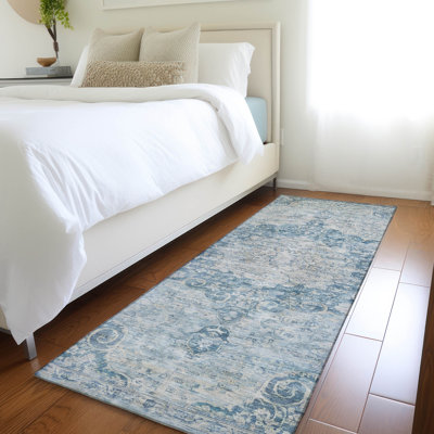 Tapis intérieur / extérieur bleu Arienne 