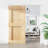 Vidaxl Sliding Door With Hardware Set 35.4X82.7" Solid Wood Pine