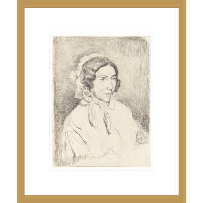 «Woman in a Ruffled Cap (Elderly Lady») par Edgar Degas, impression giclée encadrée