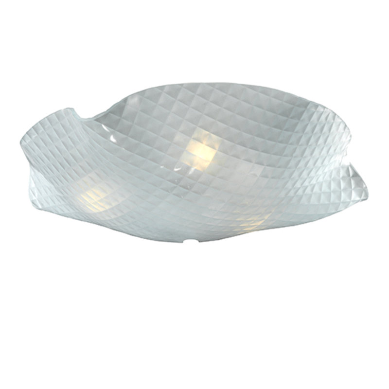Abat-jour de luminaire suspendu en verre Daviss H 3 po x l 13 po