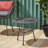 Outdoor Faux Rattan Side Table - Tempered Glass Top & Frame For Balcony/porch/deck-930435733