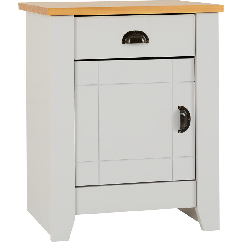 Fredonyer 1 - Drawer Nightstand in Grey/Oak