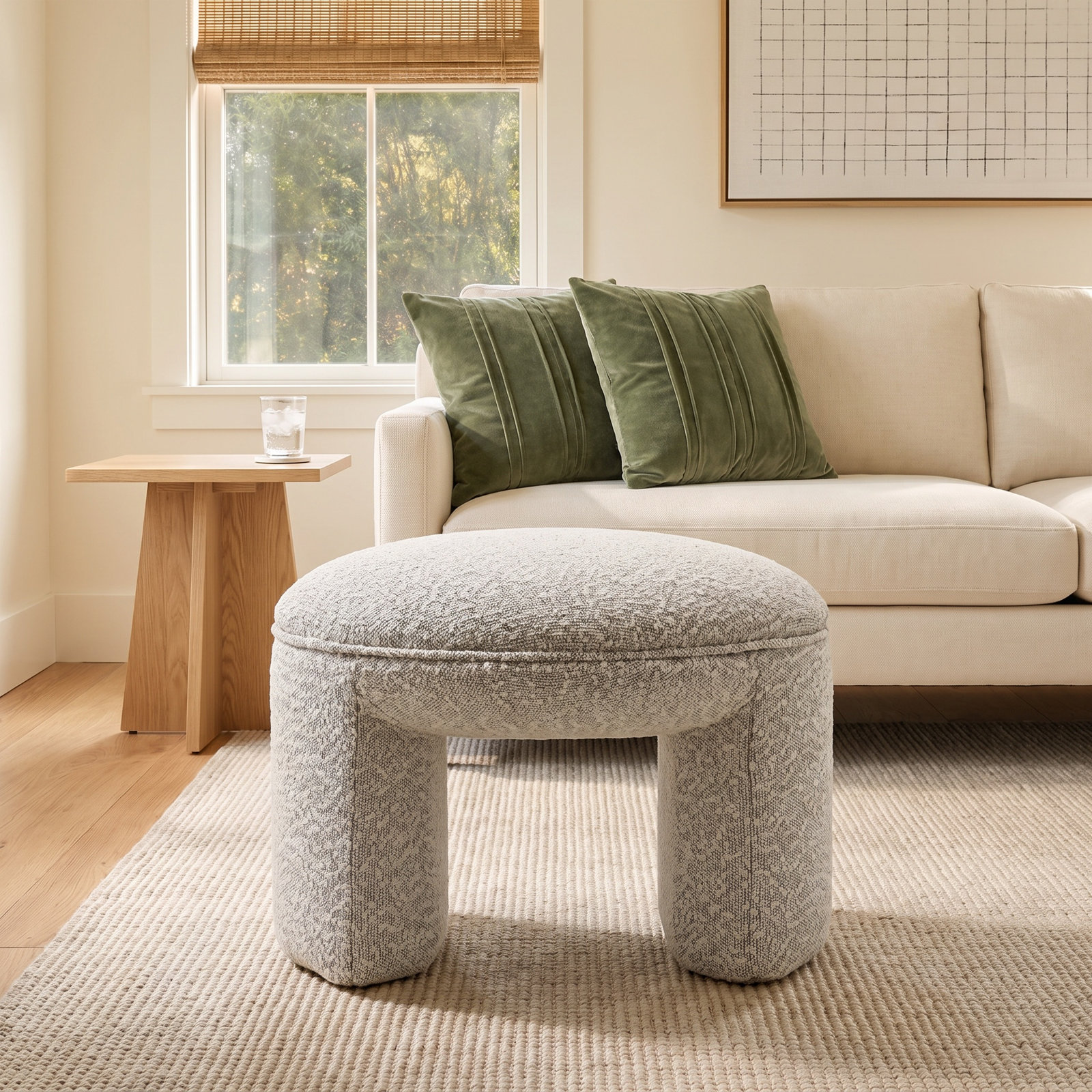 Billie 25" Upholstered Ottoman