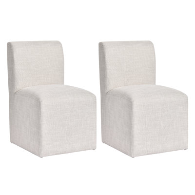 Ritney Upholstered Fabric Parsons Design Modern Traditional Dining Chair
