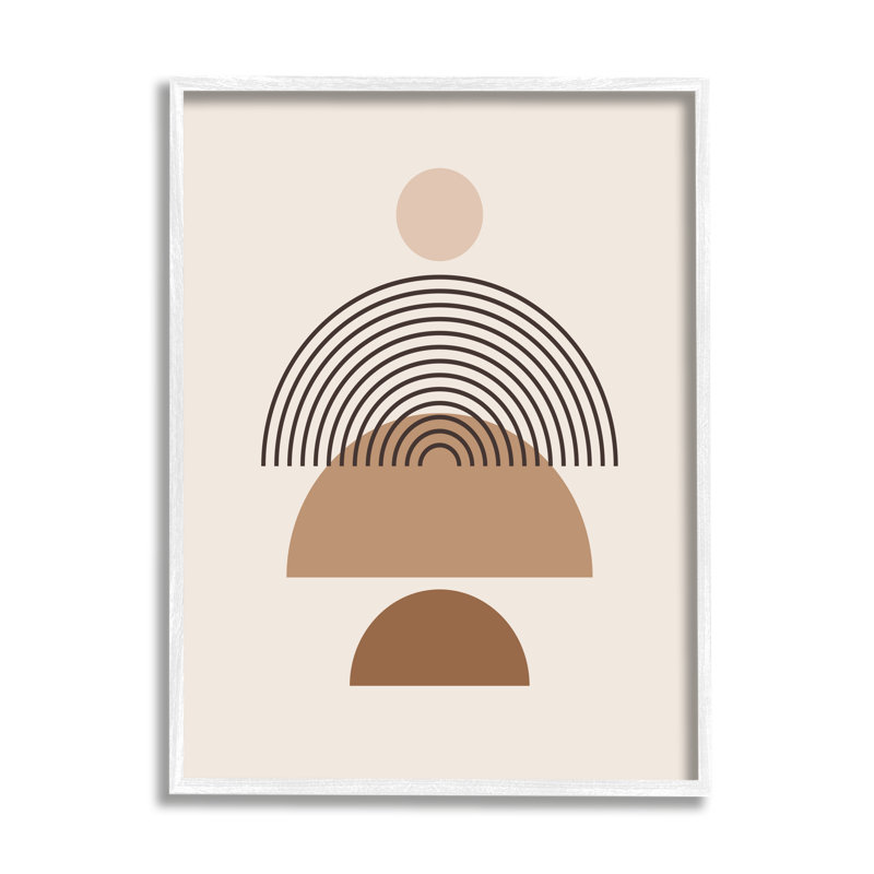  Boho Arch Shapes On Wood, impression, H 20 po x l 16 po x P 1,5 po, Giclée encadrée blanc bord de mer