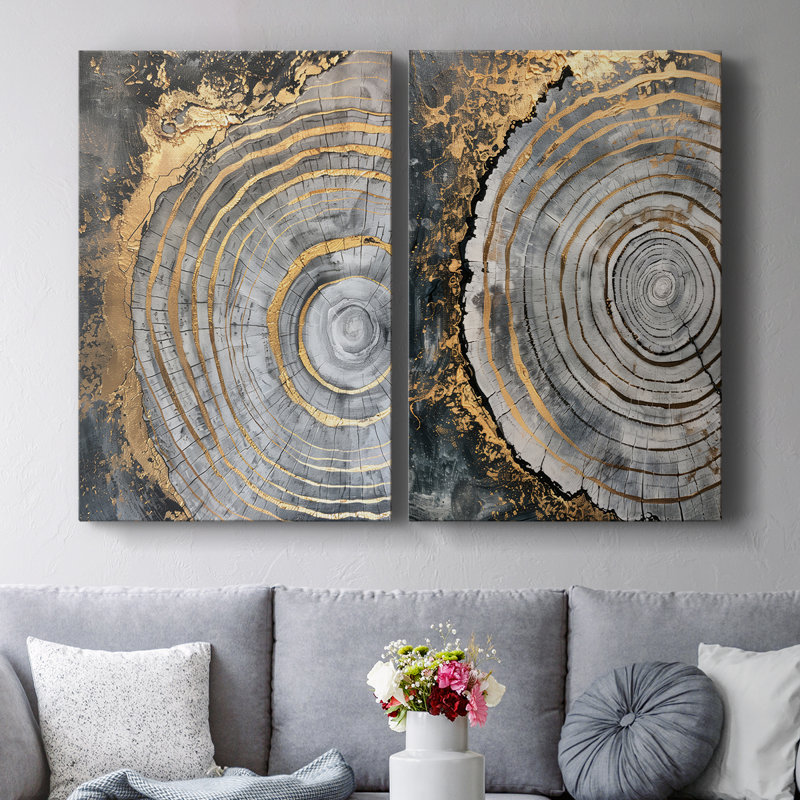ABSTRACT Series CCXLI-Premium Gallery Wrapped Canvas -Ready to Hang, 18" H x 24" W