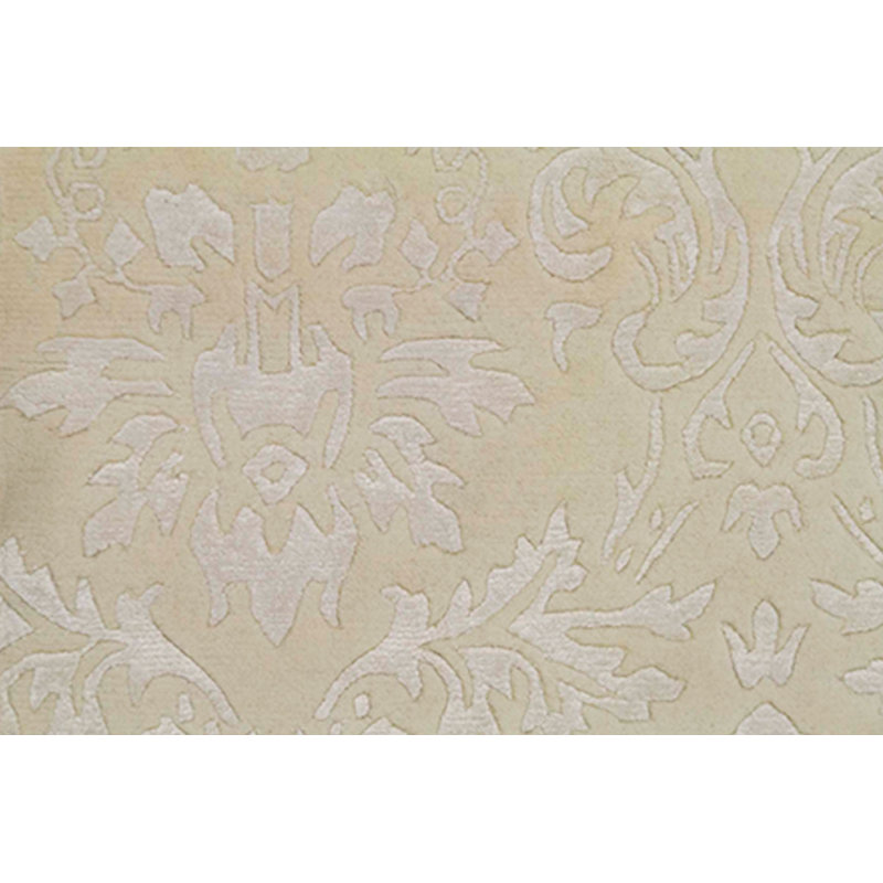 Damask Area Rug in Beige