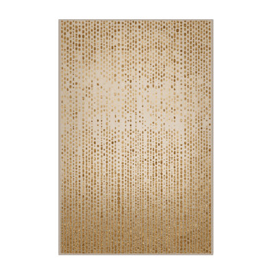 Soft Plush Faust New Years Modern & Contemporary Abstract Area Rug in Beige – Beige Binding