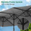 Parasol extérieur à double face 15 x 9-922222499