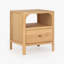 Table de chevet en bois massif Kaela-182546063