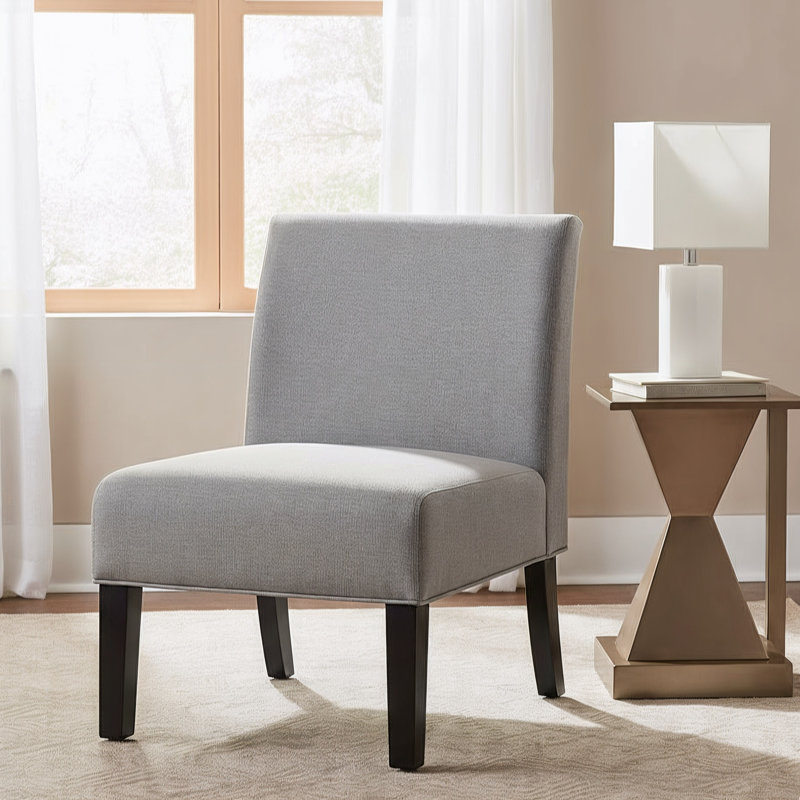 Aerius Upholstered Accent Chair, Gray
