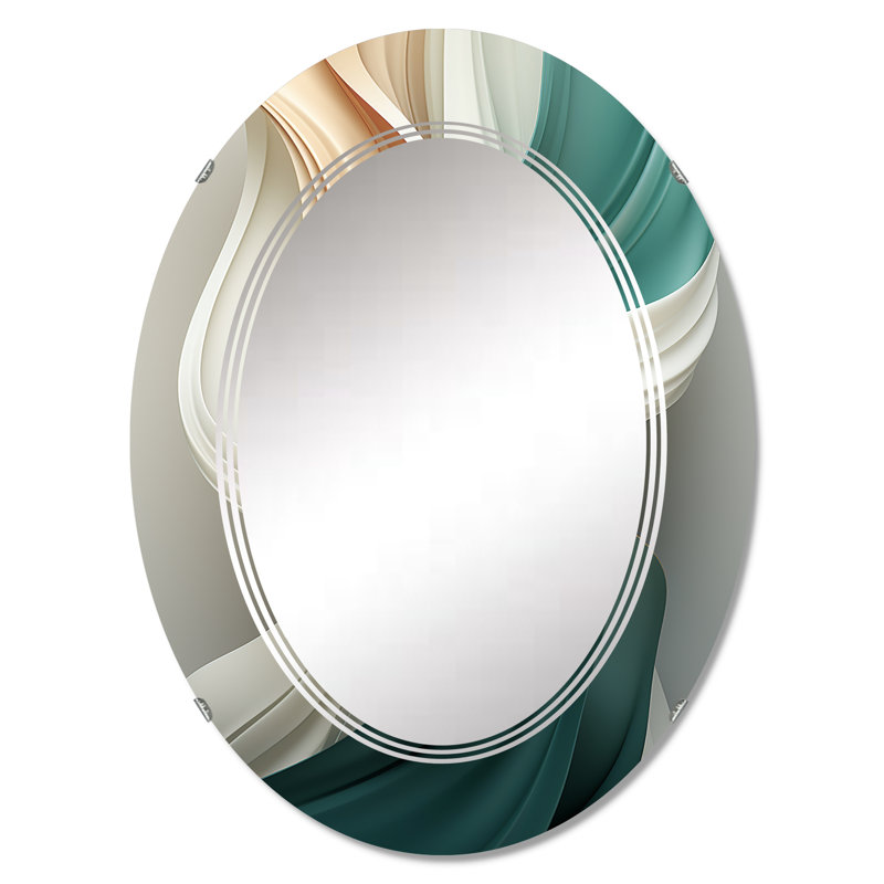 Feyra - Miroir mural moderne ovale, 30 po x 20 po