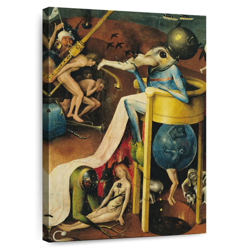 Le jardin des délices terrestres I, H 24 po x l 16 po