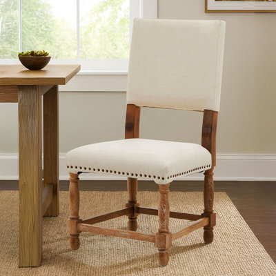 Huff 50 cm H Linen Side Chair in White