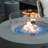 25.4'' Round Tempered Glass Fire Pit Accessory