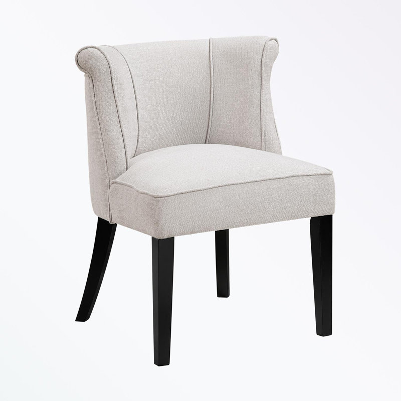 Chaise d'appoint rembourrée avec pieds robustes, Bleu