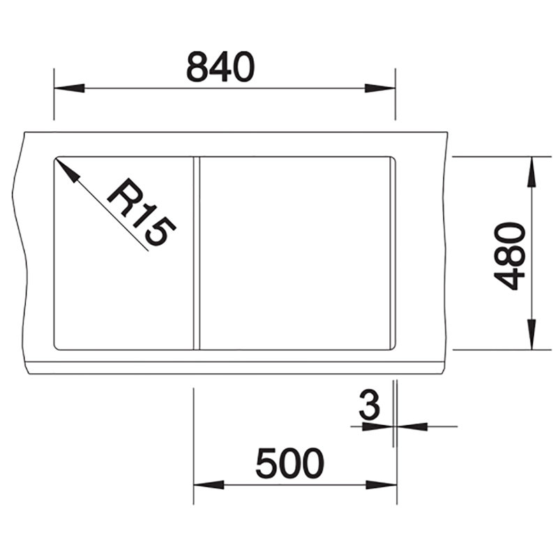Metra Single Bowl Inset Kitchen Sink, Tartufo