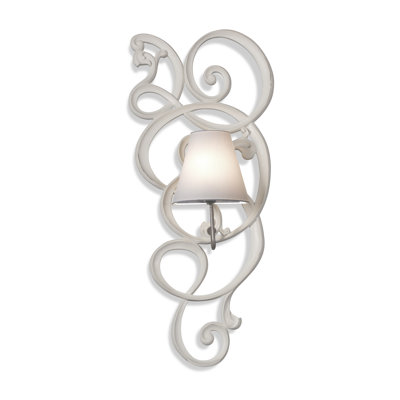 Manufactured Wood Armed Sconce