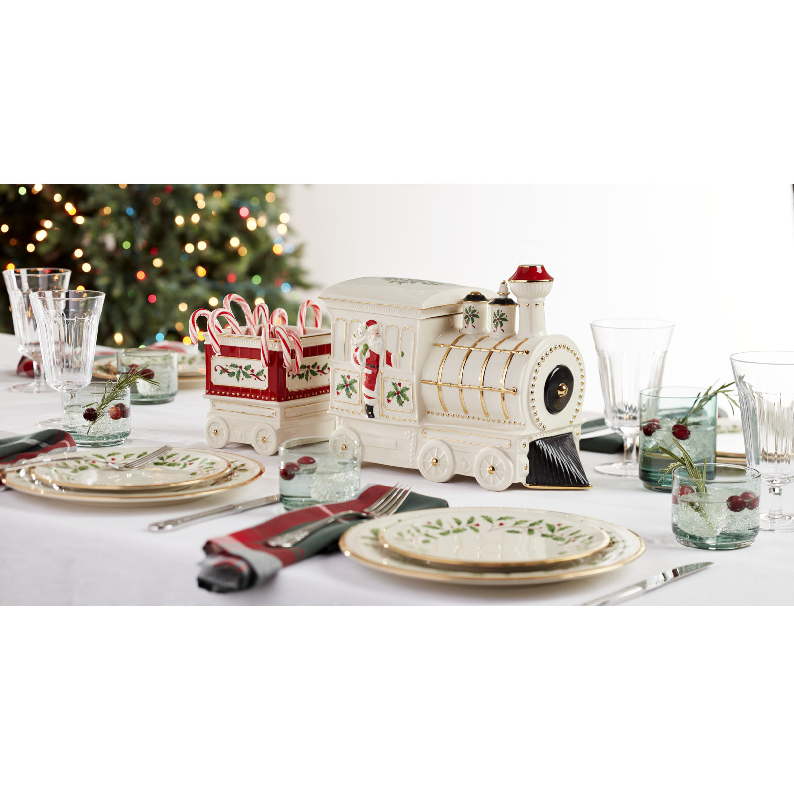 Holiday 5-Piece Train Serving Set