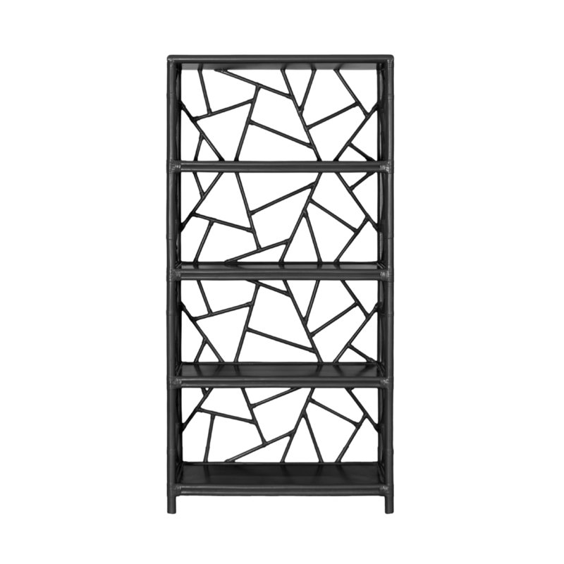Étagère à livres H 72 "x l 36" Tiffany, Noir