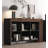Solid Wood Floor-To-Ceiling Retro Six-Compartment Cabinet Bookcase-1461369171
