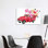 «Valentine's Day Red Truck» par Ephrazy, impression sur toile tendue