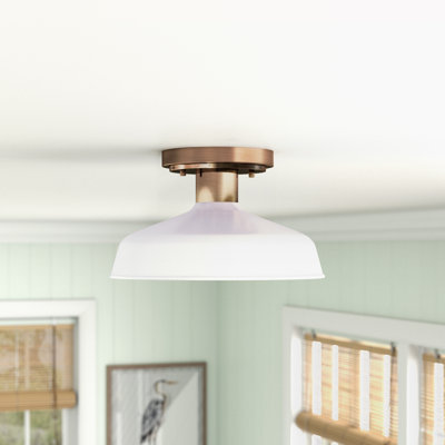 Plafonnier semi-encastré 1 lumière 11,81 po Paula