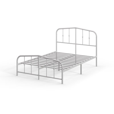 Waco Metal Bed Frame with Vintage Headboard