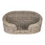 Lit pour chien en rotin Curvy tissé à la main avec coussin lavable à la machine-95882918-110439546