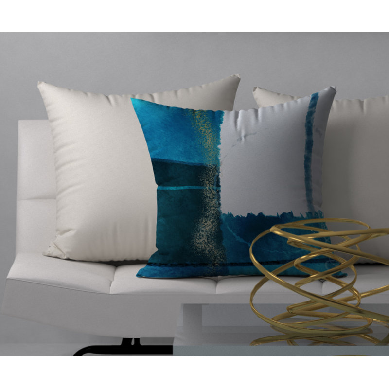 Coussin décoratif carrée transparent unique, 24 po x 24 po