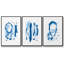 «Blue Breeze IV», ensemble de 3 reproductions de photos sur toiles-205355970-205355992