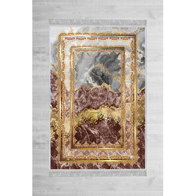 Luxurious Hall Carpet, 100% Velvet Fabric, 31.5 x 59.1 Inches | Non-Slip Cotton Sole, Pile Height: 0.4 Inches | Antibacterial & Machine Washable, 3D Digital Printing | Elegant Design for Living Room & Entryway
