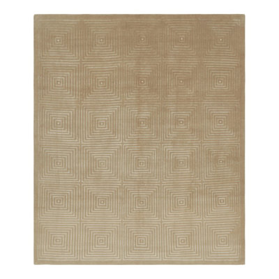 Handmade Silk and Wool Area Rug