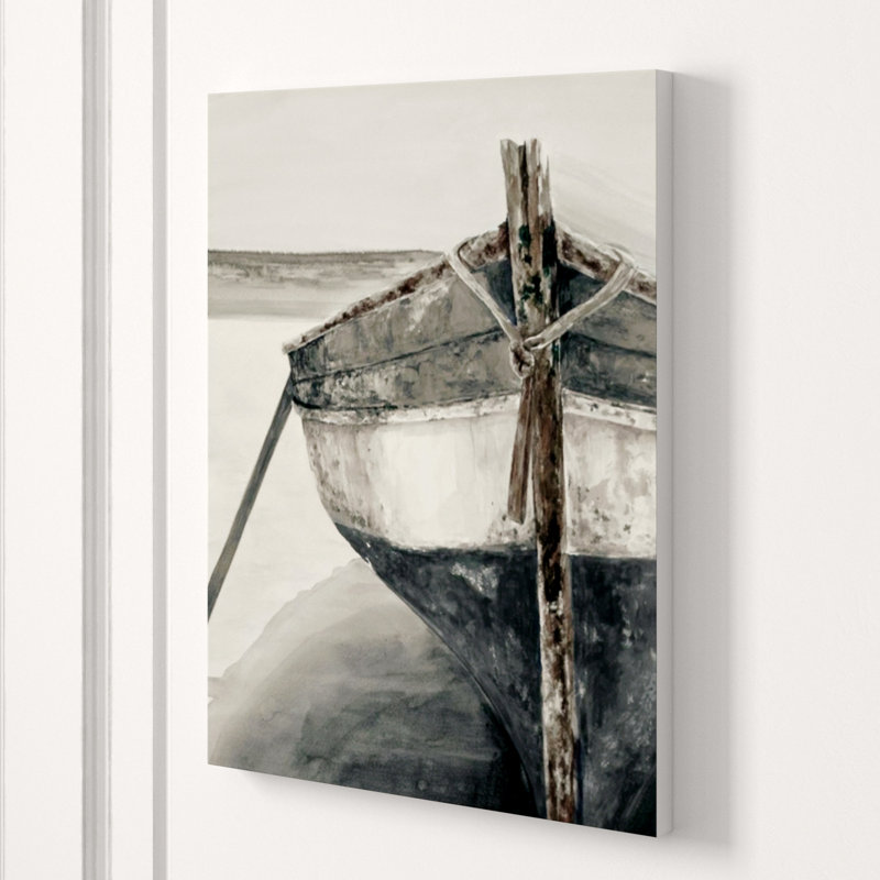 Mediterranean Boats VI Print by Barclay Butera, Image Brush Gel, 63" H x 47" W x 1.5" D