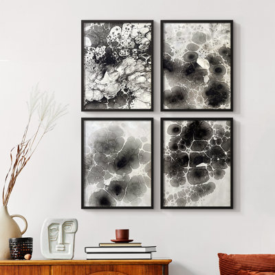 Rose Quartz I Framed Print - Set of 4
