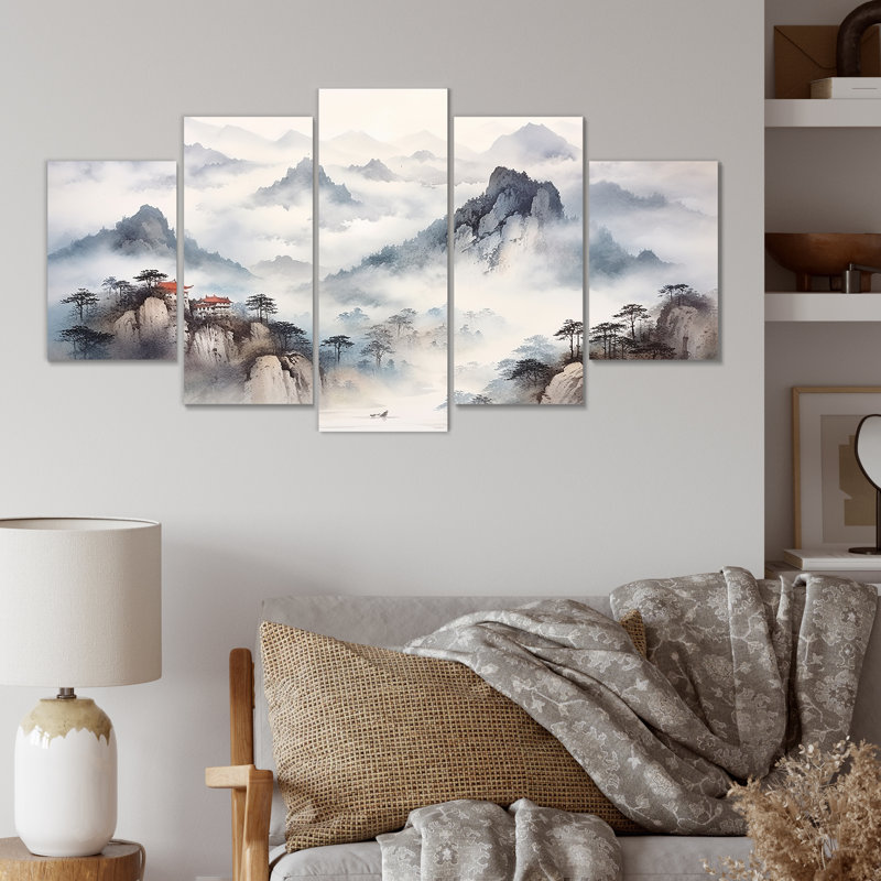  «River China Landscape III - China Multipanel», art mural