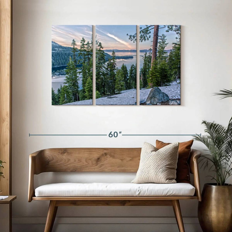 Harnek Pines le long du lac Tahoe, H 28 po x l 45 po