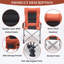 Chaise de camping inclinable réglable en 5 positions avec poche latérale et sac de transport